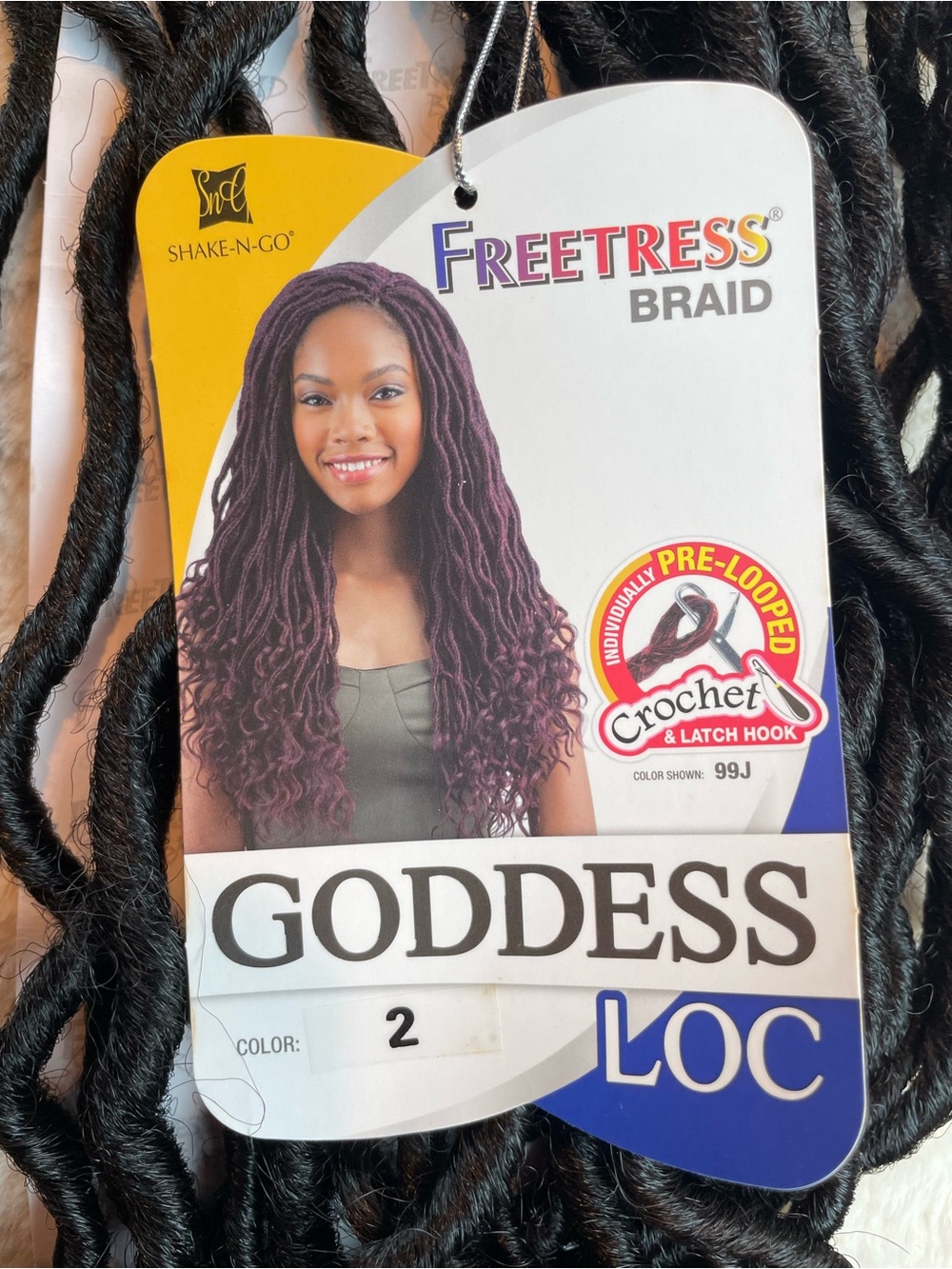 Shake-N-Go Freetress Braid – Goddess Loc 18" – Color #2